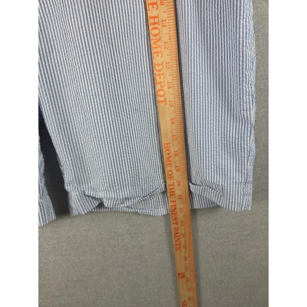 Polo Ralph Lauren Shorts 40 Blue White Seersucker Golf Classic Old Money Preppy‎
